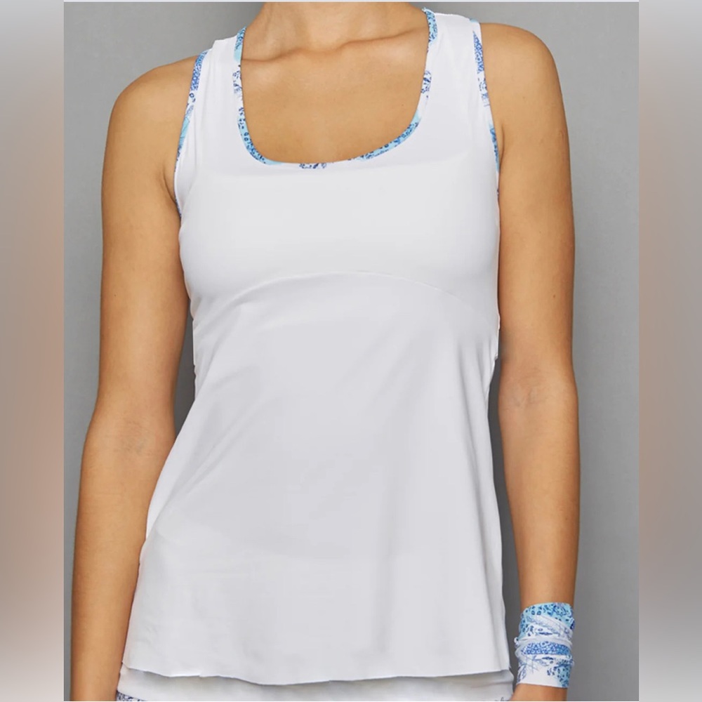 Denise Cronwall racerback tank with matching hairtie